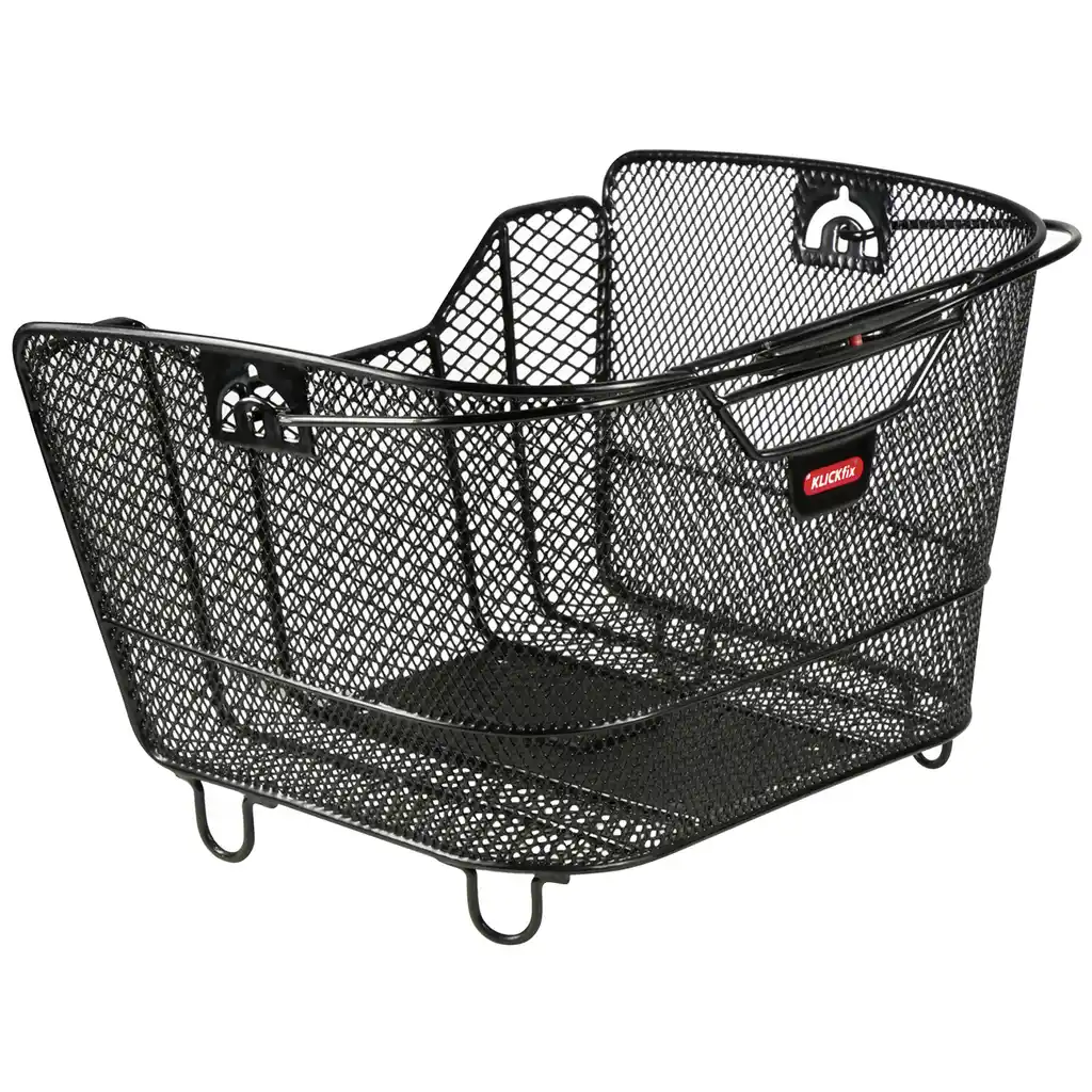 KLICKfix Citymax 2 mit KLICKfix Bodenkupplung für Racktime Gepäckträger schwarz