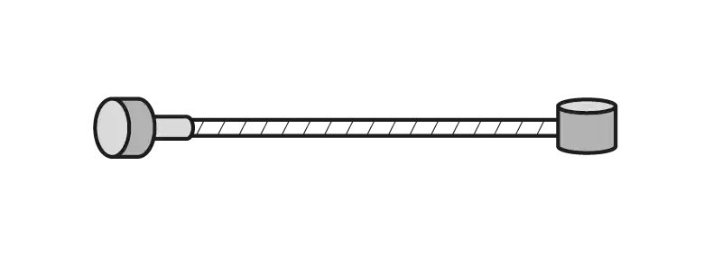 Teile fürs Rad Universal-Bremsseil Edelstahl   silber