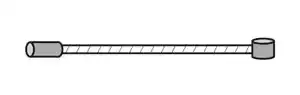 Teile fürs Rad Universal-Schaltseil Edelstahl   silber