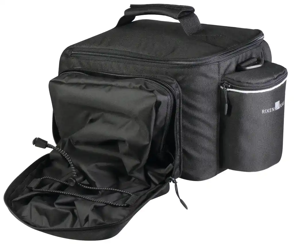 KLICKfix Rackpack Sport Plus mit KLICKfix Bodenkupplung für Racktime Gepäckträger schwarz