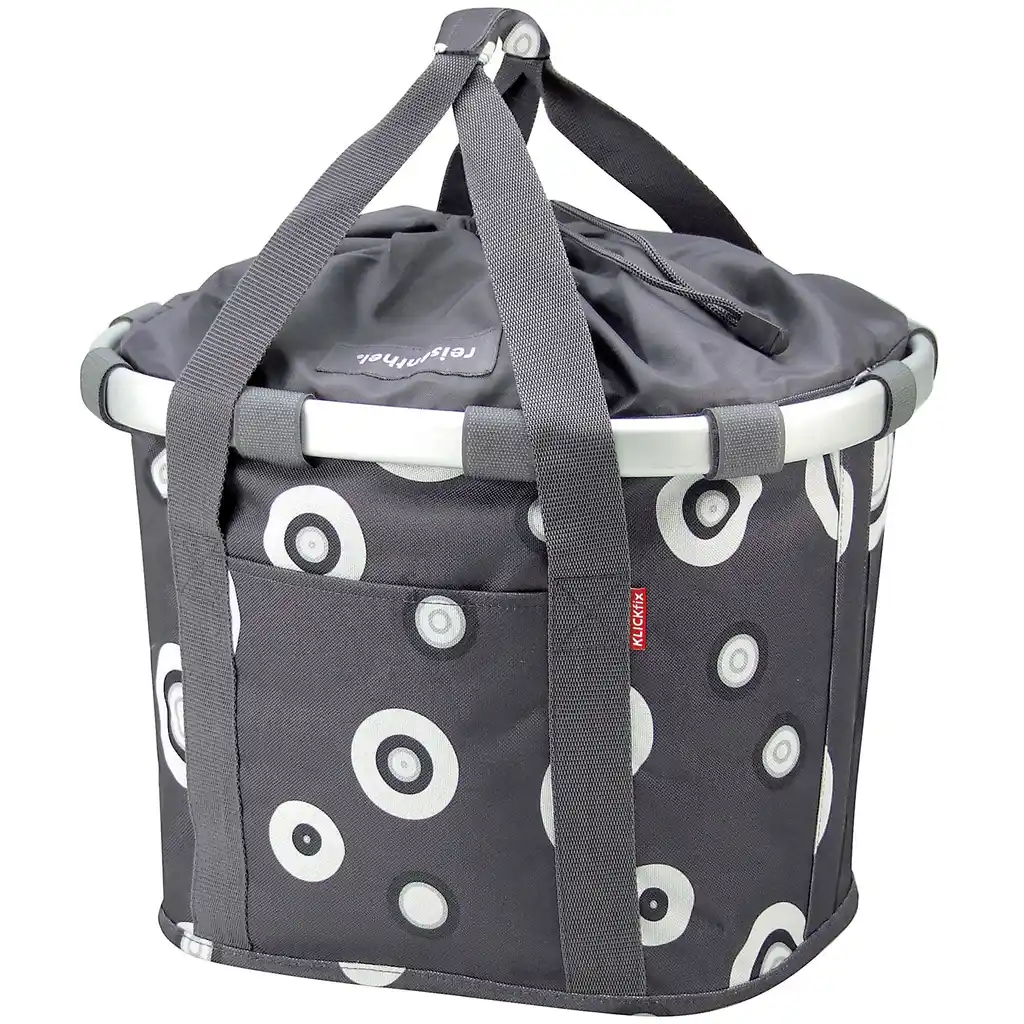 KLICKfix Reisenthel Bikebasket  bubbles anthrazit