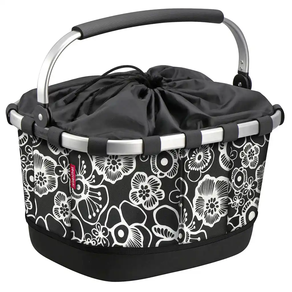 KLICKfix Reisenthel Carrybag GT mit KLICKfix UniKlip 2 Adapter fleur schwarz