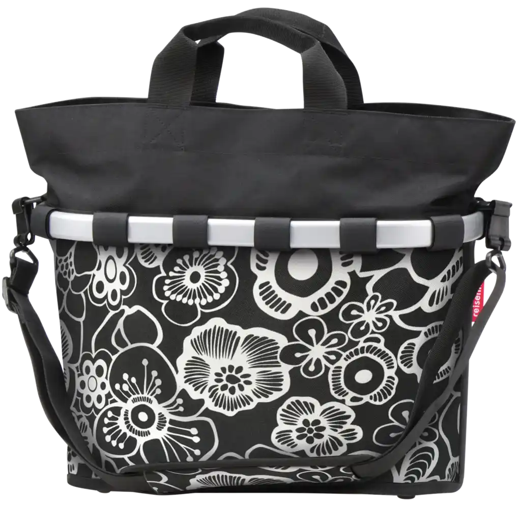 KLICKfix Reisenthel Bikebasket Oval M  fleur schwarz