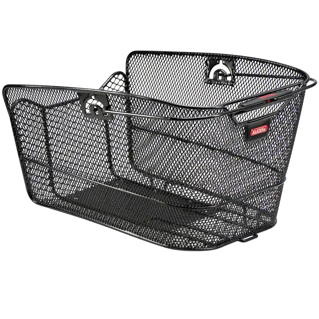KLICKfix Citymax mit KLICKfix Bodenkupplung für Racktime Gepäckträger schwarz