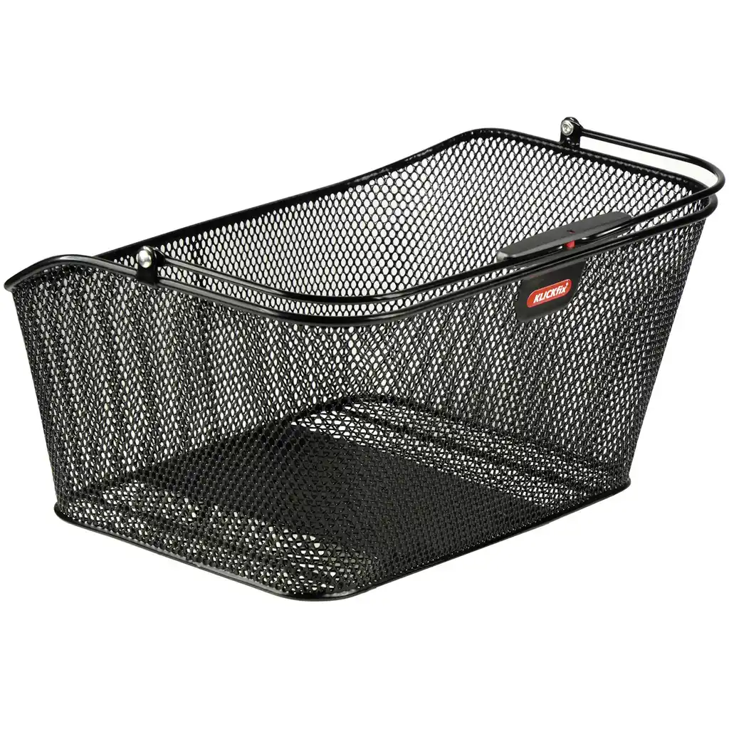 KLICKfix City Korb mit KLICKfix KorbKlip 2 Adapter schwarz