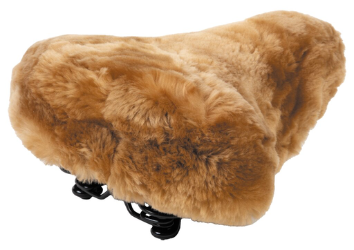 Velo Lammfellsattelbezug Komfort  camel