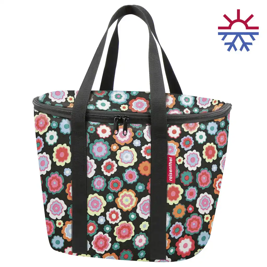 KLICKfix Reisenthel Iso Basket Bag  happy flowers