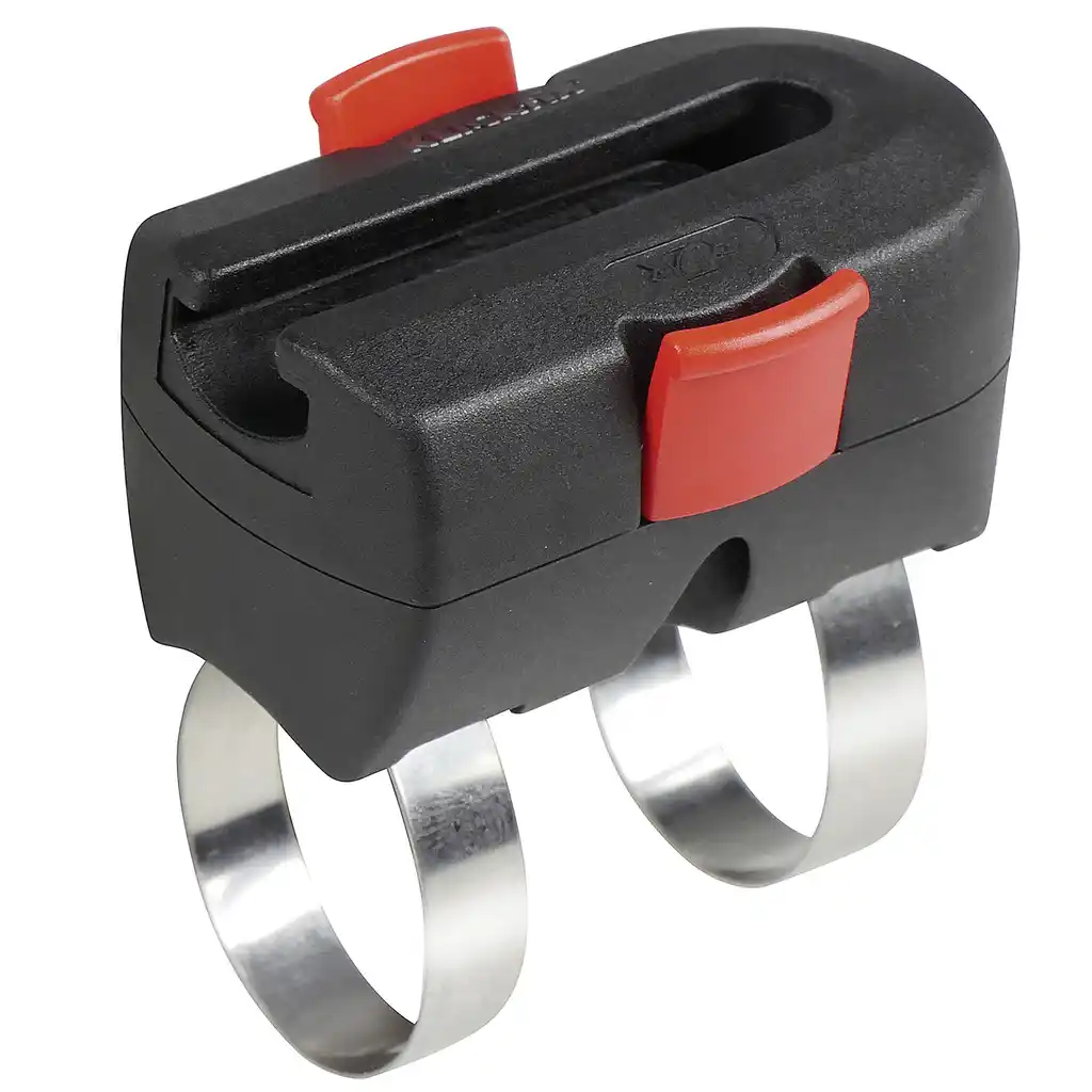 KLICKfix Twin Adapter mit Bügelschlosshalter  schwarz