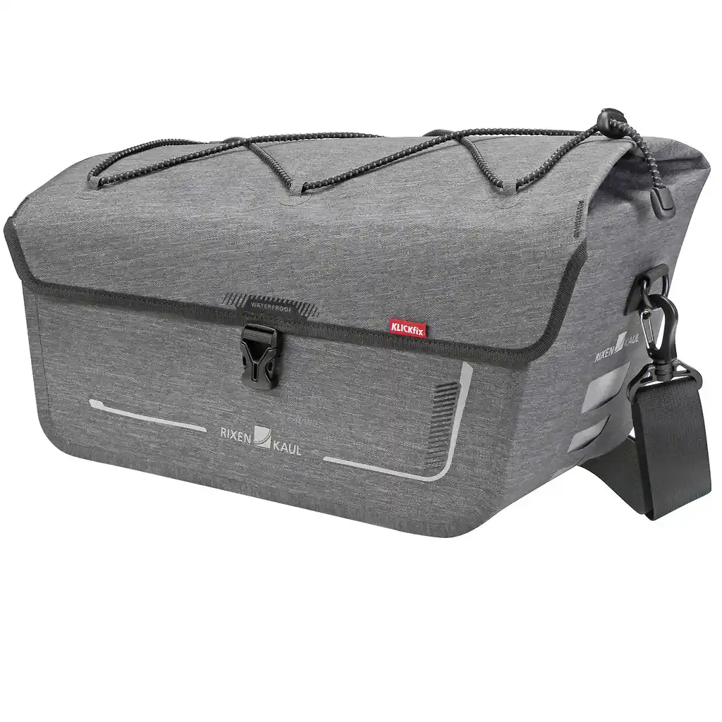 KLICKfix Rackpack Sport Waterproof mit KLICKfix UniKlip 2 Adapter grau